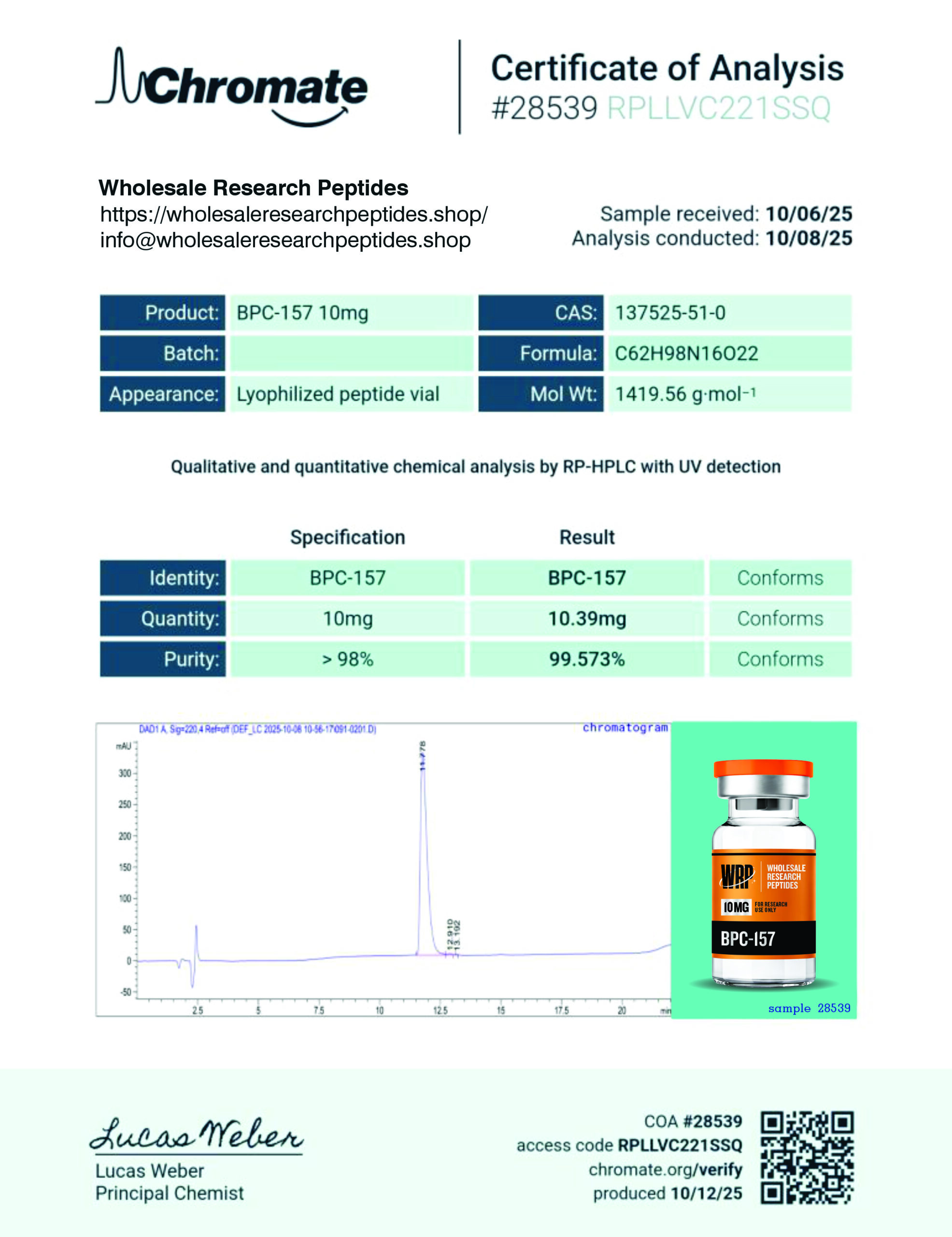 BPC 157 10mg Image 3