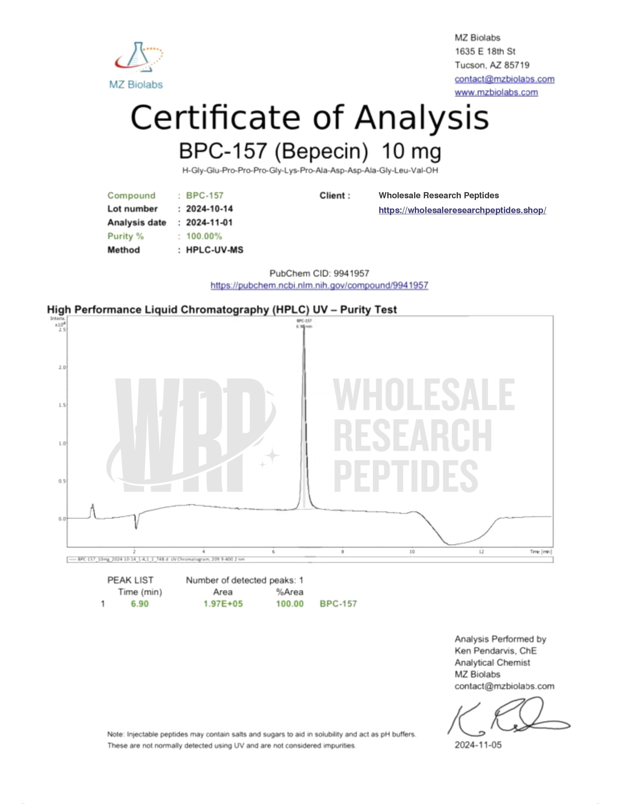 BPC 157 10mg Image 2