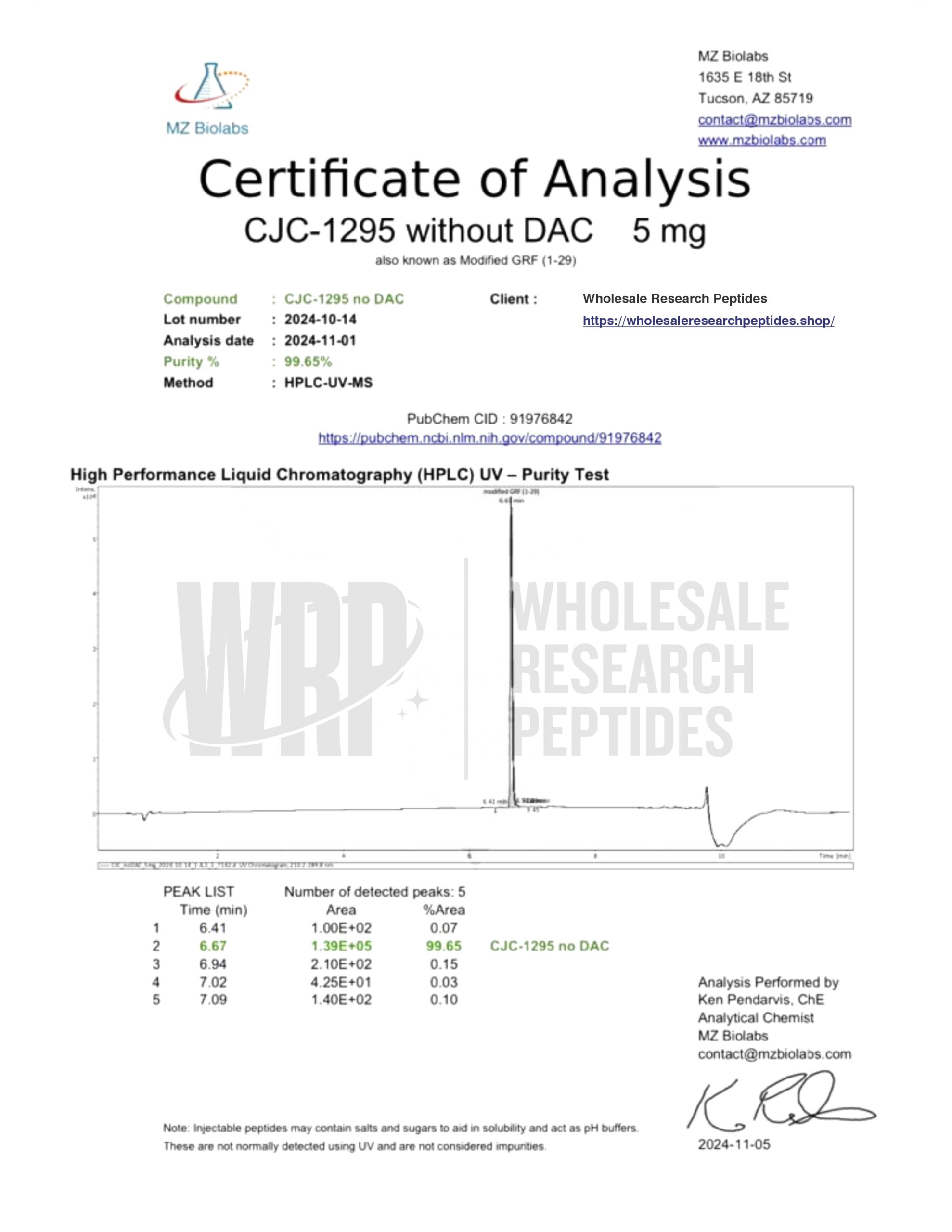 CJC 1295/Ipamorelin 5mg Image 2